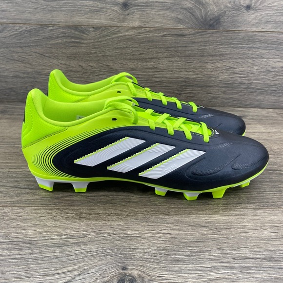 Adidas Copa Pure III Club Mens Soccer Cleats Navy Neon Yellow JR2896 Size 9 NEW - Picture 2 of 15